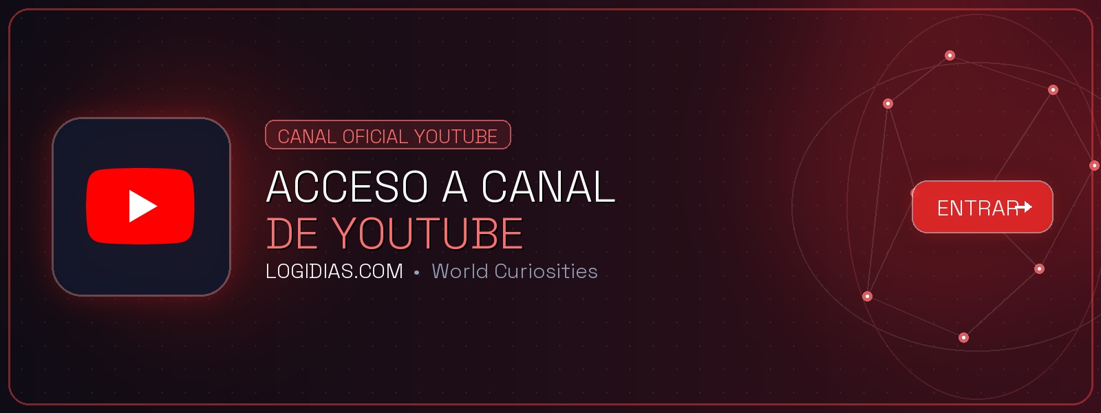 Acceso a canal de YouTube de LOGIDIAS